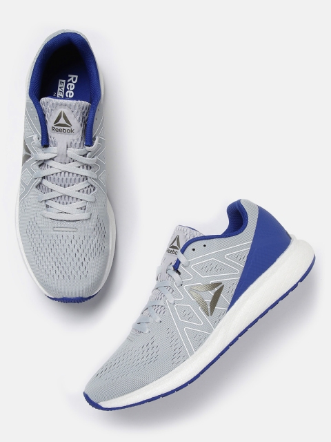 

Reebok Men Grey & Blue Woven Design Forever Floatride Energy Running Shoes