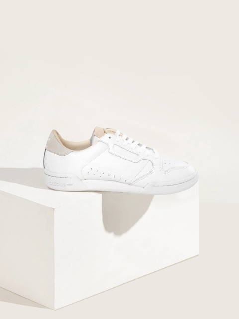 

ADIDAS Originals Men White Perforated Continental 80 Leather Sneakers