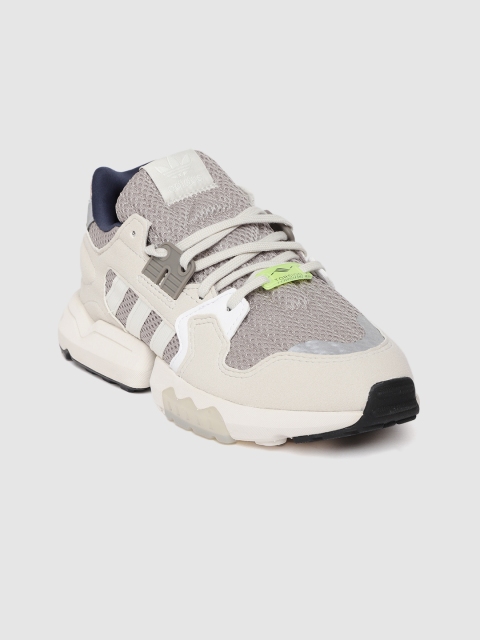 

ADIDAS Originals Women Grey & Off-White ZX Torsion Colourblocked Sneakers