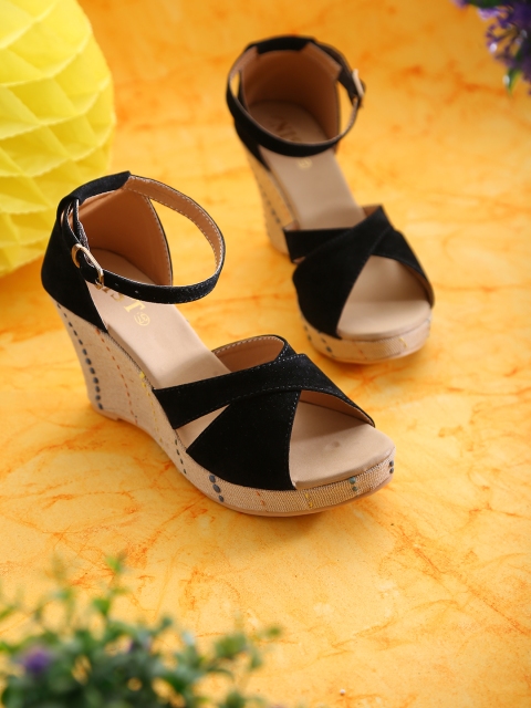 

GNIST Women Black Solid Heels