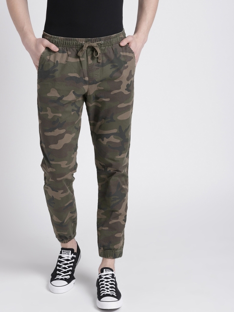 

GAP Men Vintage Soft Gap Logo Fleece Joggers, Olive