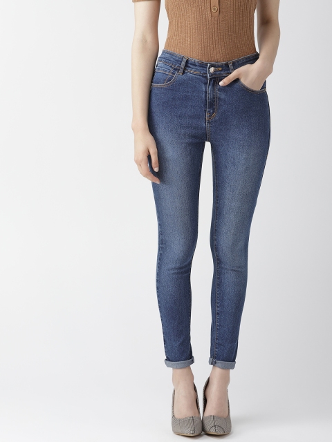 

Hubberholme Women Blue Slim Fit High-Rise Clean Look Stretchable Jeans