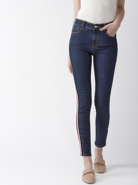 

Hubberholme Women Navy Blue Slim Fit High-Rise Clean Look Stretchable Jeans