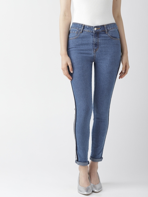 

Hubberholme Women Blue Slim Fit High-Rise Clean Look Stretchable Jeans