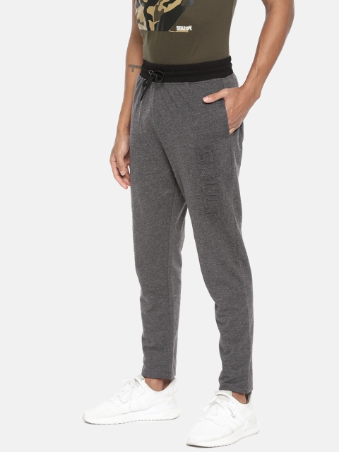 

SKULT by Shahid Kapoor Men Charcoal Grey Solid Sports Track Pants