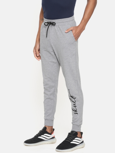 

SKULT by Shahid Kapoor Men Grey Solid Slim Fit Joggers