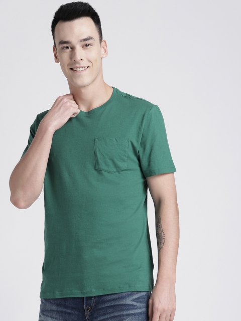 

GAP Men's Vintage Wash Pocket T-Shirt, Green