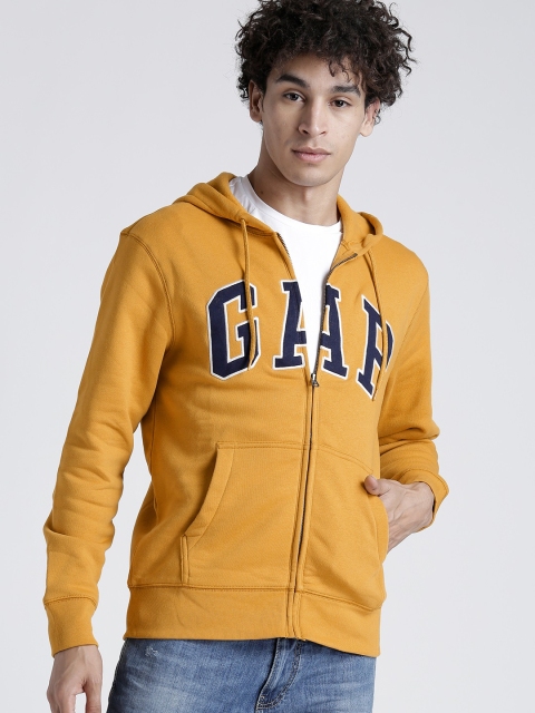 

GAP Men's Mustard Logo Fleece Hoodie