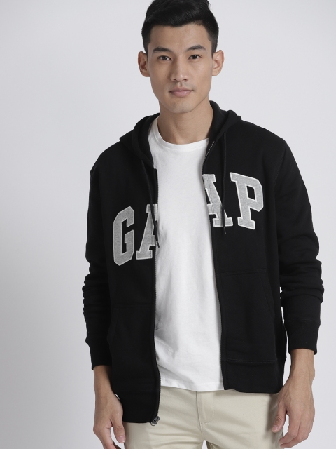 

GAP Men's Logo Fleece Zip Hoodie, Black