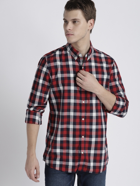 

GAP Men Poplin Shirt, Red