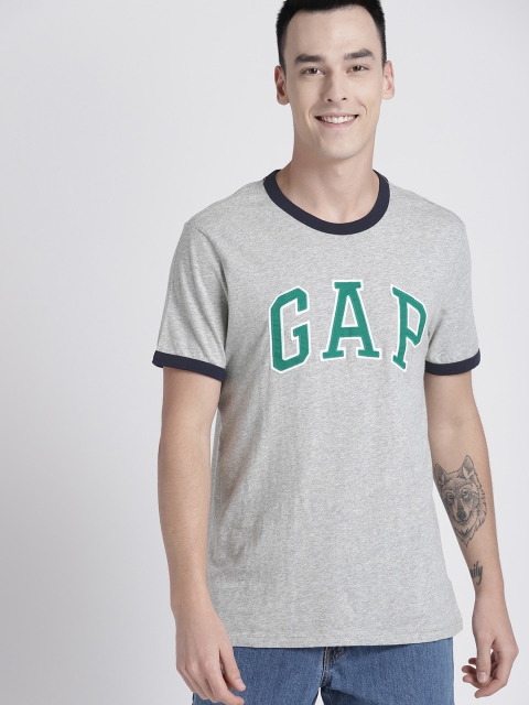 

GAP Men's Gap Logo T-Shirt, Grey melange