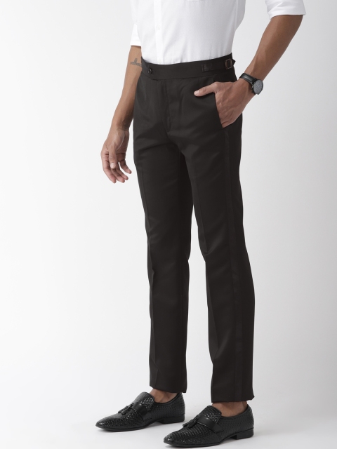

Park Avenue Men Black Super Slim Fit Solid Regular Trousers
