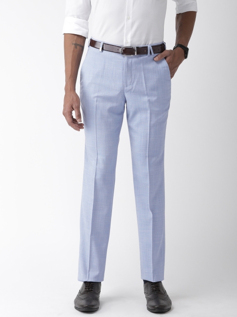 

Park Avenue Men Blue Slim Fit Solid Formal Trousers