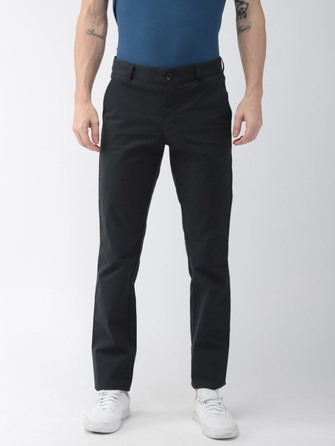 

Park Avenue Men Navy Blue NEO Fit Solid Chinos