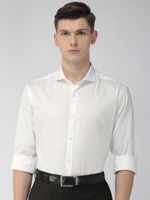 

Park Avenue Men White Slim Fit Solid Formal Shirt
