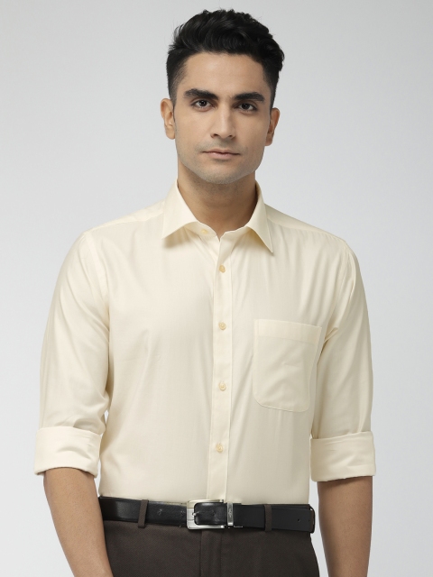

Raymond Men Yellow Slim Fit Solid Formal Shirt