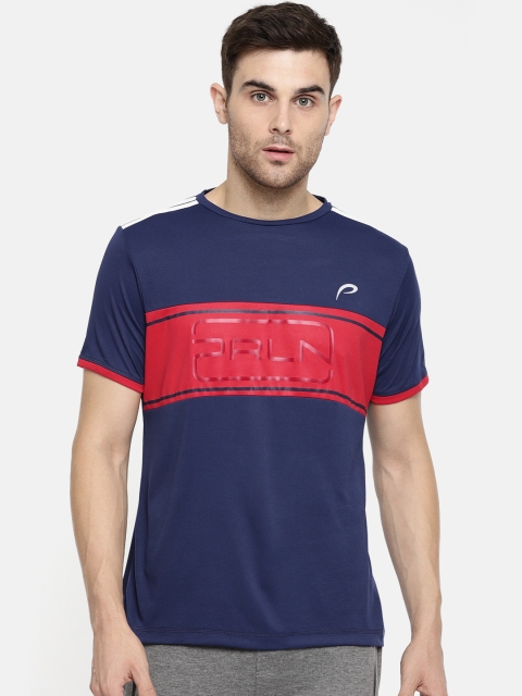 

Proline Active Men Blue Colourblocked Round Neck T-shirt