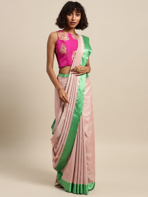 

Varkala Silk Sarees Grey & Pink Dual-Toned Silk Blend Woven Design Saree
