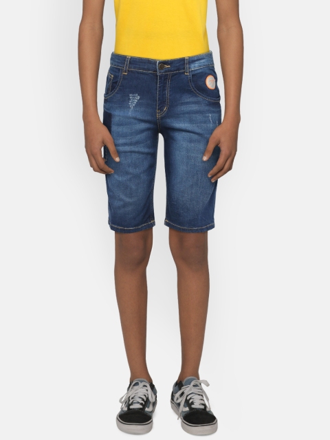 

Gini and Jony Boys Blue Washed Regular Fit Denim Shorts