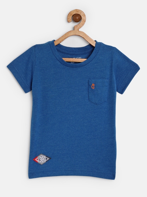 

Gini and Jony Boys Blue Back Print Round Neck T-shirt