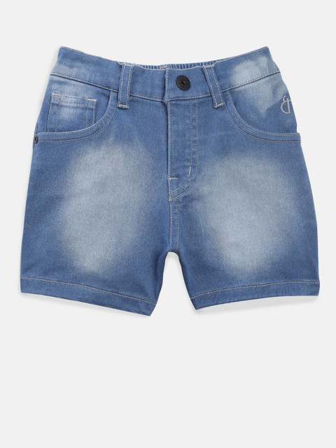 

Gini and Jony Boys Blue Washed Regular Fit Denim Shorts