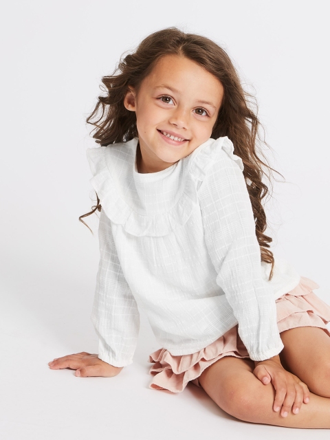 

Marks & Spencer Girls White Solid Top