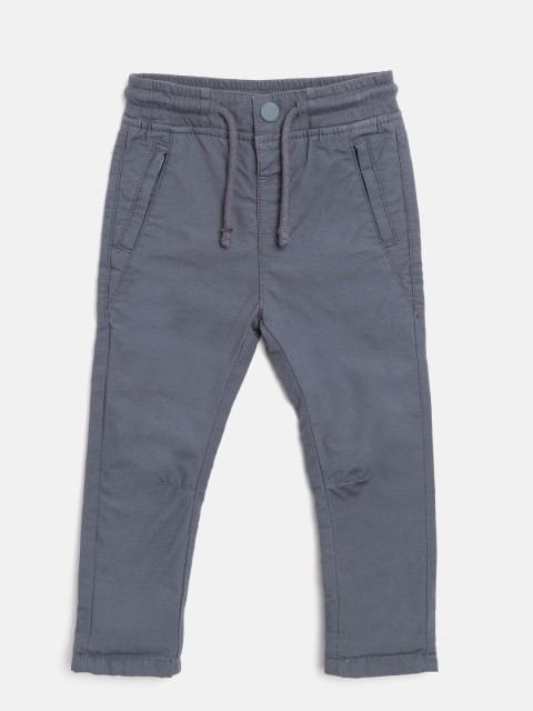 

Marks & Spencer Boys Charcoal Grey Regular Fit Solid Trousers