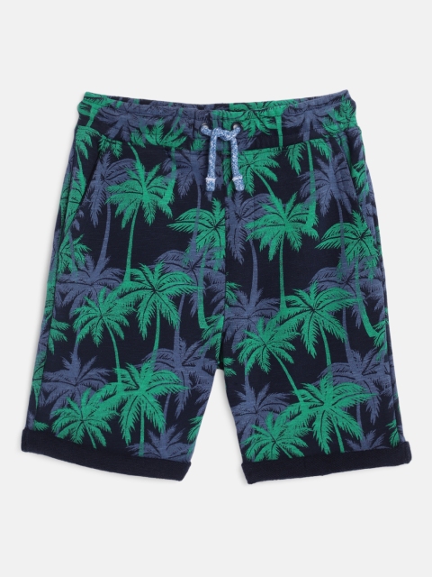 

Marks & Spencer Boys Blue Printed Regular Fit Regular Shorts