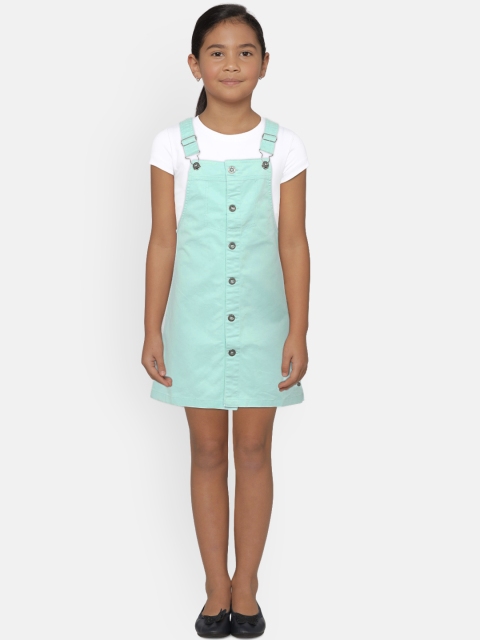 

Gini and Jony Girls Blue Pinafore Dress