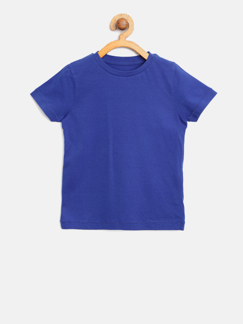 

Marks & Spencer Kids Blue Solid Round Neck T-shirt