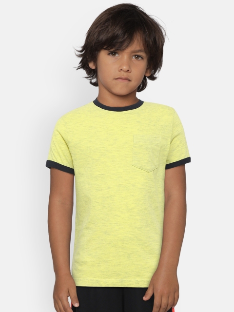 

Marks & Spencer Boys Lime Green Solid Round Neck T-shirt