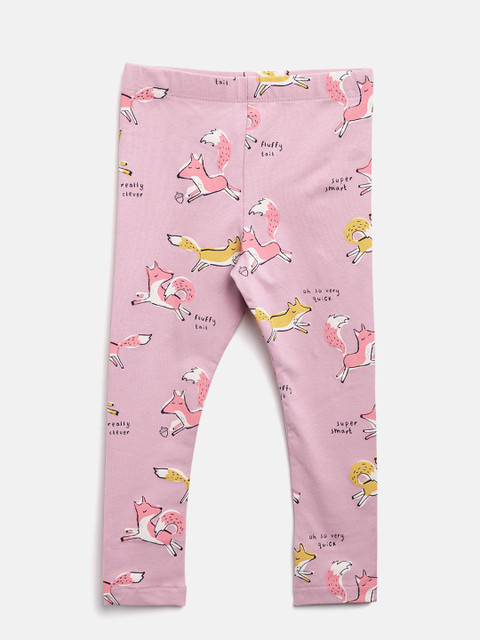 

Marks & Spencer Girls Pink Printed Leggings