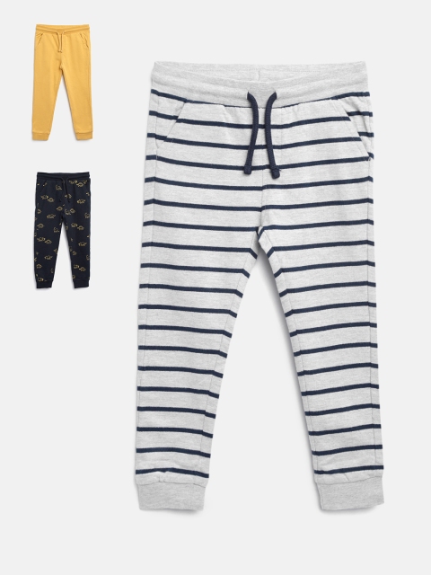 

Marks & Spencer Boys Pack of 3 Joggers, Grey melange