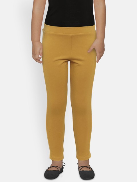 

Marks & Spencer Girls Mustard Yellow Solid Trackpants