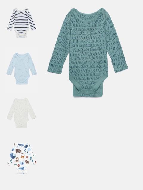 

Marks & Spencer Kids Pack of 5 Rompers, Green