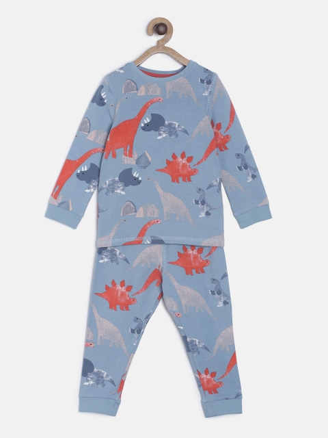 

Marks & Spencer Boys Blue Printed Night suit