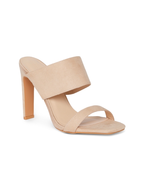 

FOREVER 21 Women Nude Coloured Solid Heels