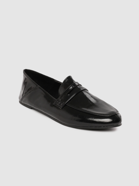 

FOREVER 21 Women Black Solid Ballerinas