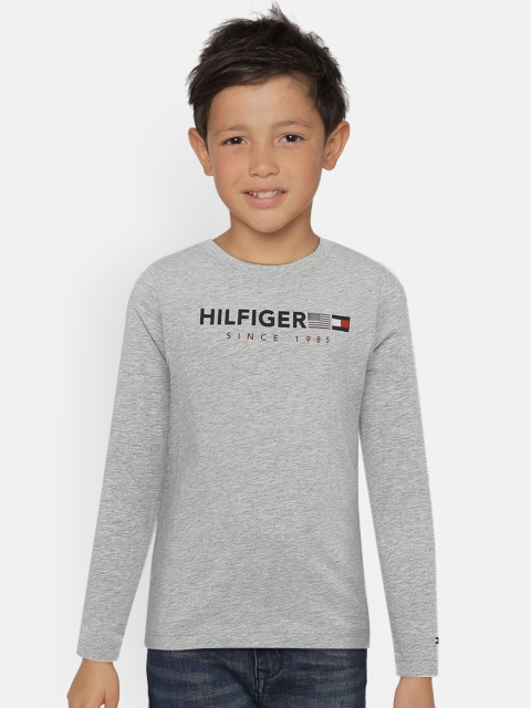 

Tommy Hilfiger Boys Grey Printed Round Neck T-shirt