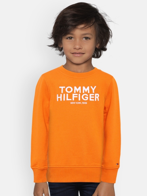 

Tommy Hilfiger Boys Orange Embroidered Sweatshirt