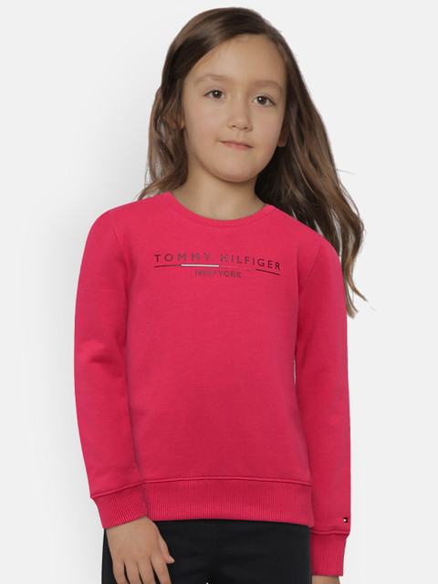 

Tommy Hilfiger Girls Pink Printed Sweatshirt