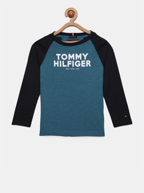 

Tommy Hilfiger Boys Blue Printed Round Neck T-shirt