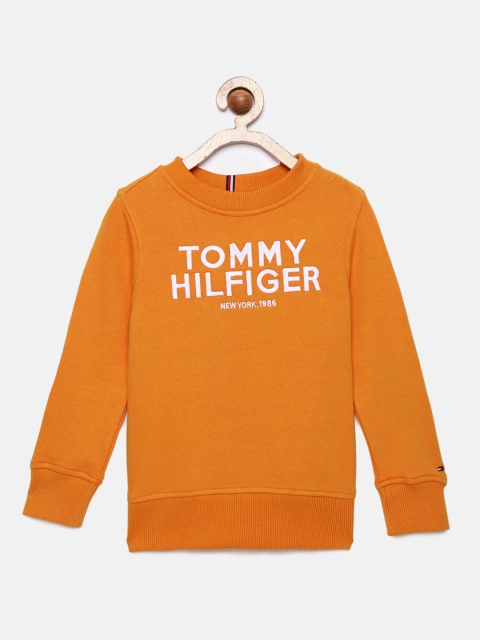 

Tommy Hilfiger Boys Orange Embroidered Logo Sweatshirt