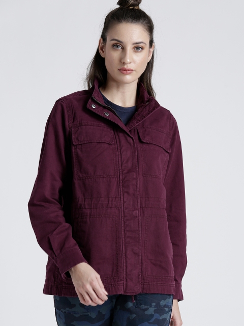 

GAP Women Utility Jacket, Purple