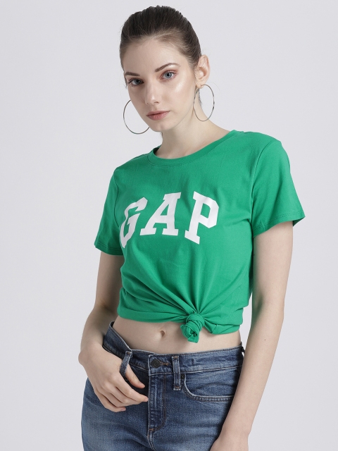

GAP Women Classic Logo Short Sleeve T-Shirt, Green