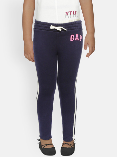 

GAP Girl's Logo Joggers, Navy blue