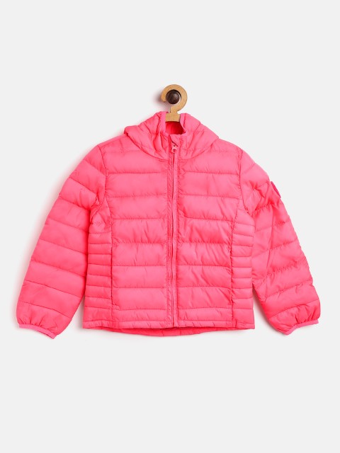 

GAP Girls Solid Puffer Jacket, Pink