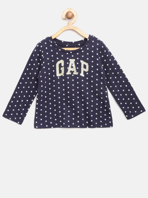 

GAP Girls Logo Long Sleeves T-shirt, Navy blue