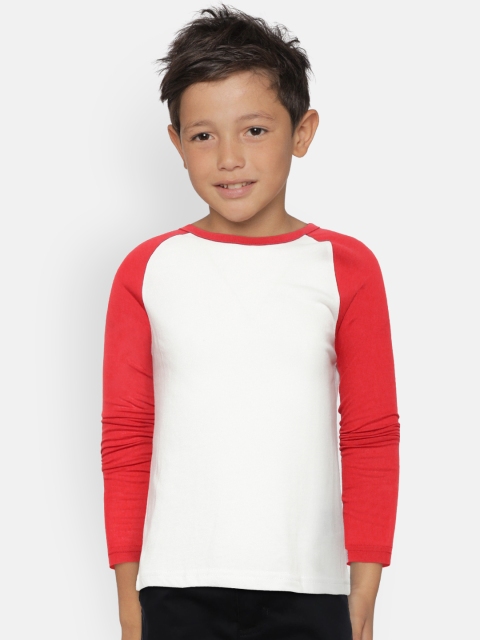 

GAP Boy's Long Sleeve Raglan T-Shirt, Off white