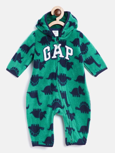

GAP Baby Logo Print One-Piece, Green